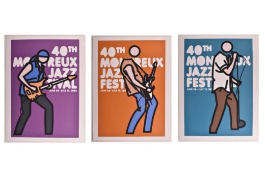 Julien Opie - Montreux Jazz Festival 2006 . Set of Three (3) - 2