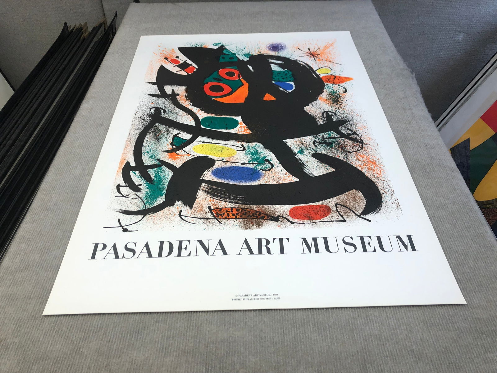 Joan Miro Pasadena Art Museum Exhibitioon Poster 1969. Certifiacte of Provenance - 3