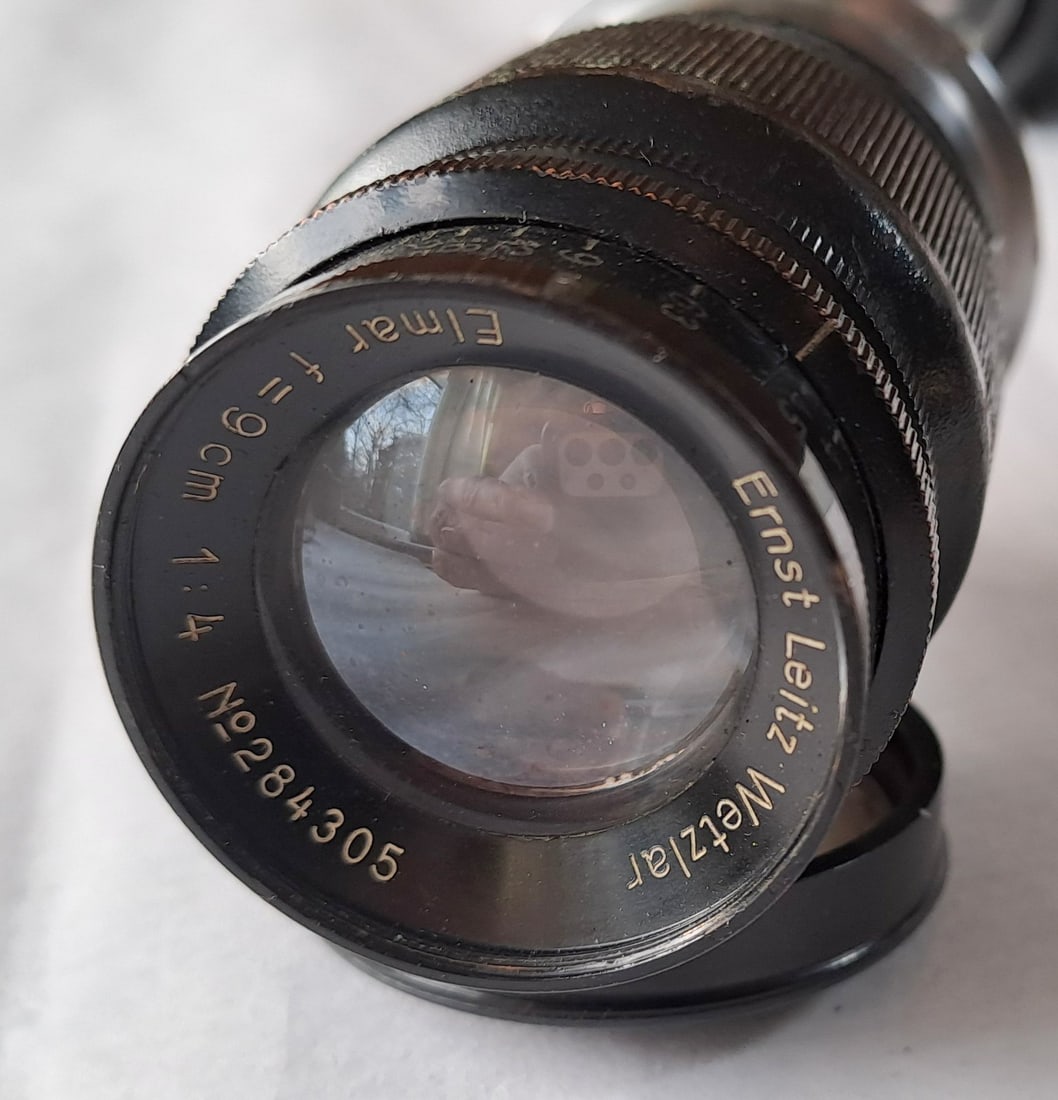 Vintage Leica IIf Rangefinder Camera c1950s With Two Lenses, Filters, Case, Etc. - 10