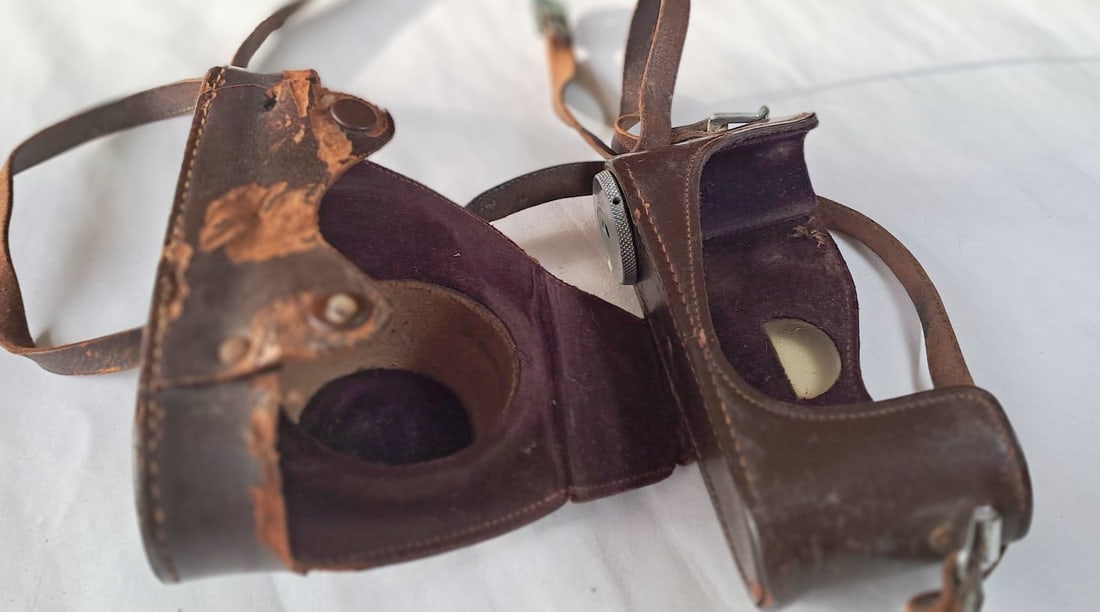 Vintage Leica IIf Rangefinder Camera c1950s With Two Lenses, Filters, Case, Etc. - 14