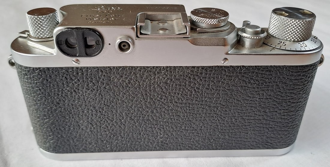 Vintage Leica IIf Rangefinder Camera c1950s With Two Lenses, Filters, Case, Etc. - 2