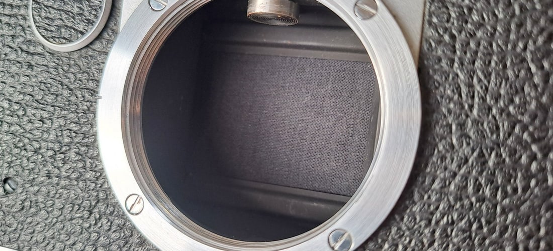 Vintage Leica IIf Rangefinder Camera c1950s With Two Lenses, Filters, Case, Etc. - 3