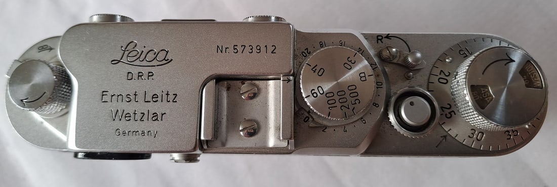 Vintage Leica IIf Rangefinder Camera c1950s With Two Lenses, Filters, Case, Etc. - 8