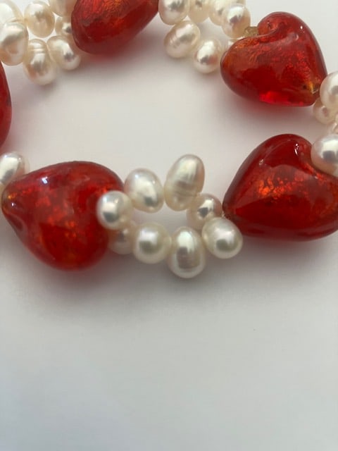 Pearl Love Heart Bracelet - 2