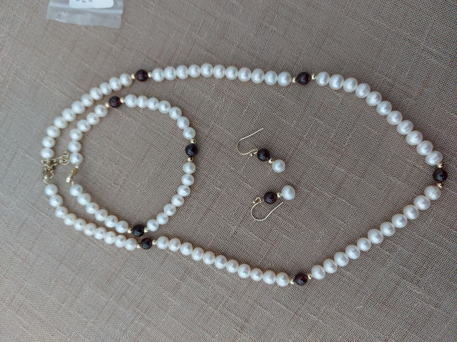 3 Piece Pearl and Bead Set - 7