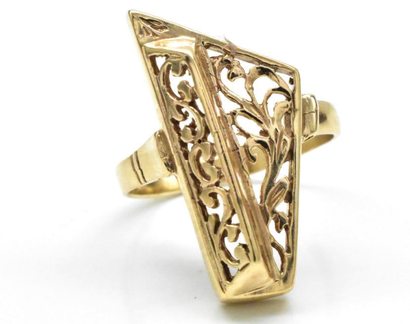 Vintage 14k Gold Piano Ring (1 of 9)