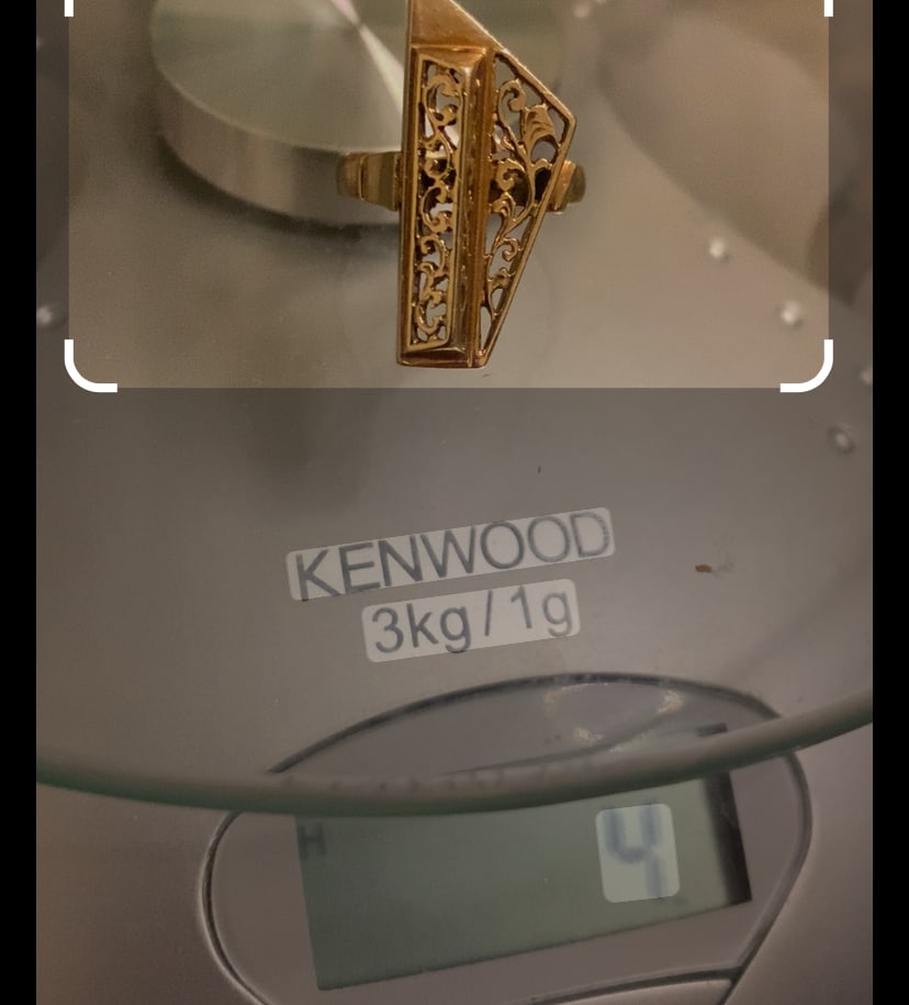 Vintage 14k Gold Piano Ring - 6