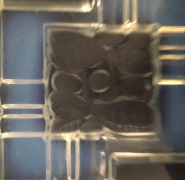 Andre Hunebelle (1896-1985) Art Deco, Opalescent Ashtray, Leaf and Berries, 1930 - 10