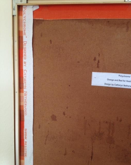 Circa 1970s Framed Heals Fabric 'Polychrome' By Catherine Netherwood #1. - 10