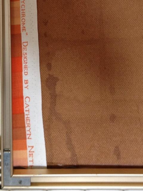 Circa 1970s Framed Heals Fabric 'Polychrome' By Catherine Netherwood #1. - 8