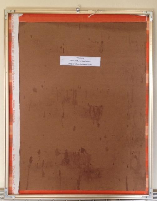 Circa 1970s Framed Heals Fabric 'Polychrome' By Catherine Netherwood #1. - 9