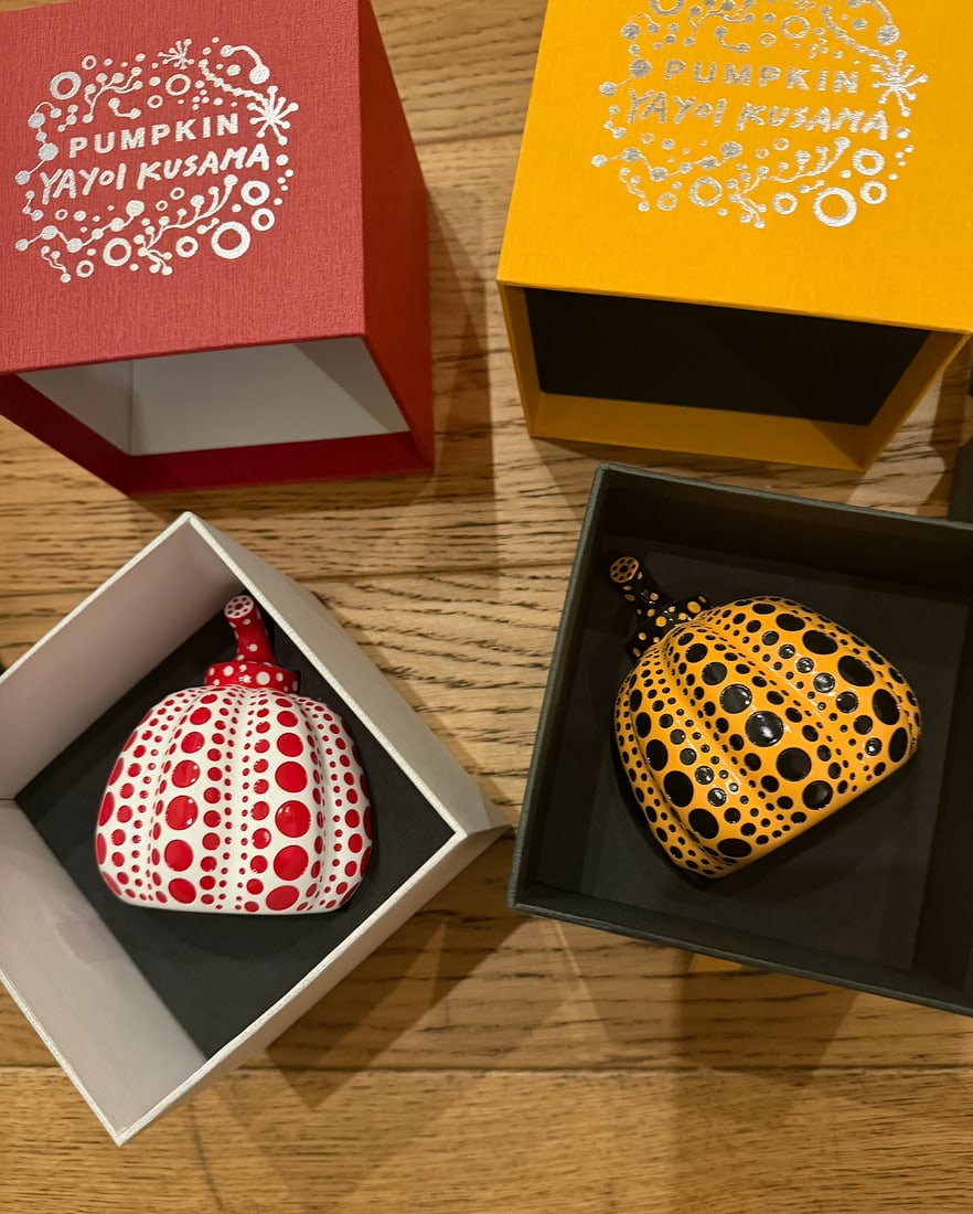 Yayoi Kusama Yayoi Kusama Set of Two Pumpkins: Yellow and Black / Red and White: 2015 - 2