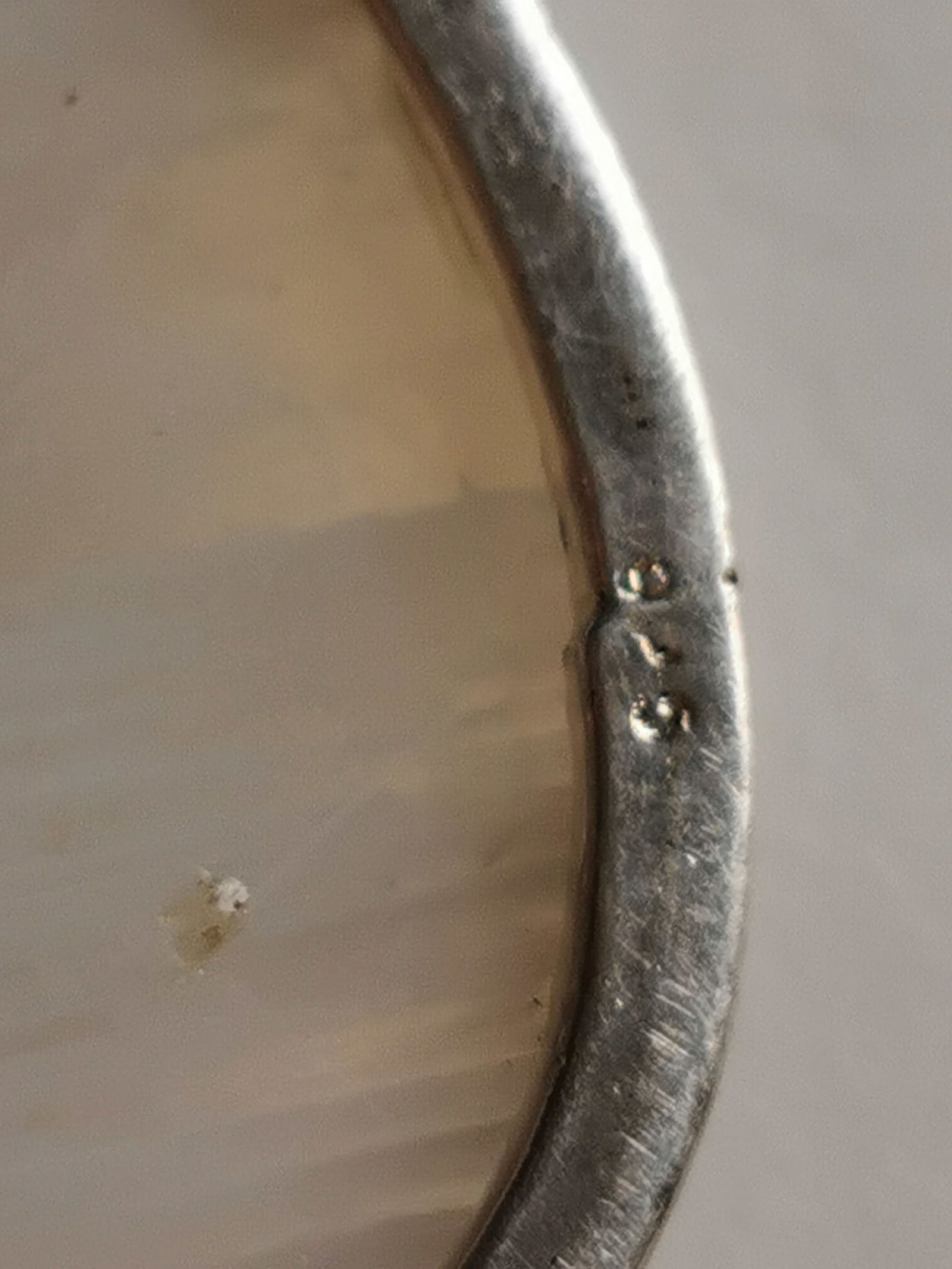 Large Oval Moonstone Pendant In A Simple Sterling‑Silver Bezel. - 3