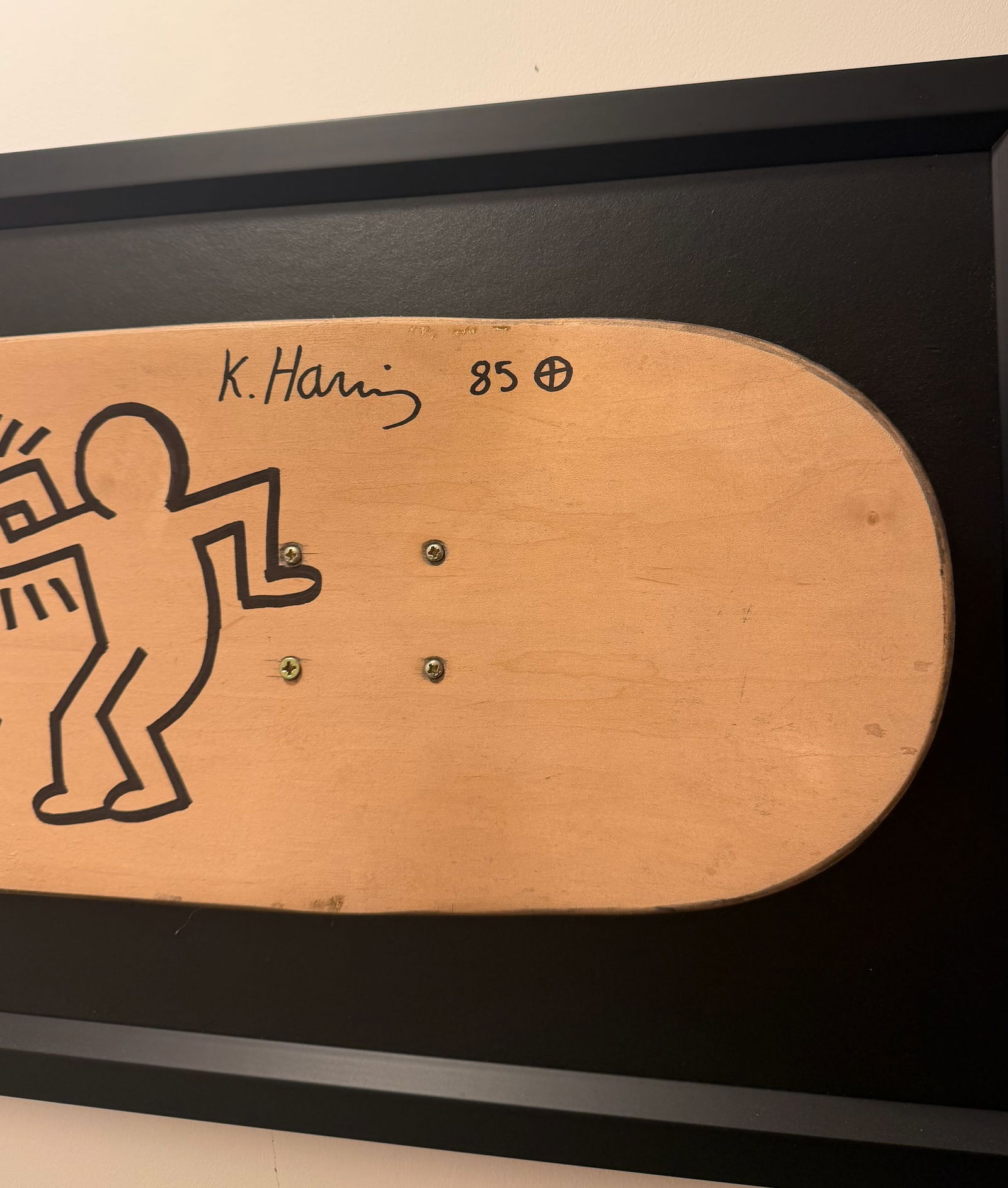 Keith Haring (1958–1990), “Untitled.” Three Figures, 1985. Black Marker On Skatebo - 2