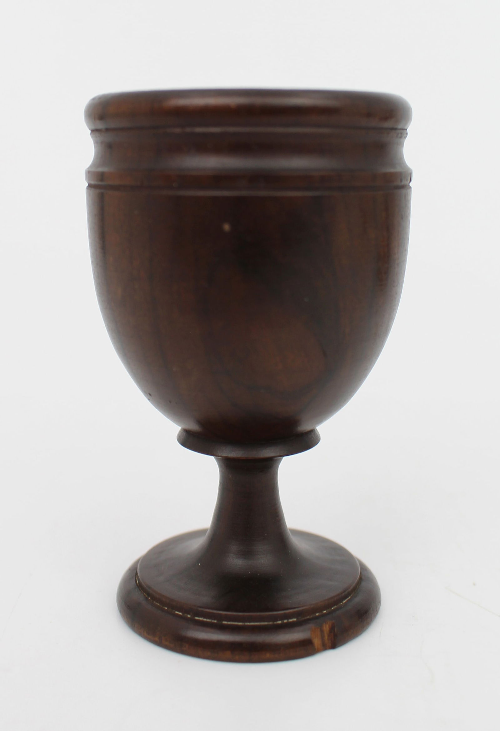 Small Turned Rosewood Goblet or Egg Cup, 19th Century: Title:Small Turned Rosewood Goblet or Egg Cup, 19th Century Description: Small Turned Rosewood Goblet or Egg Cup, 19th Century A finely turned small goblet or egg cup, likely dating to th