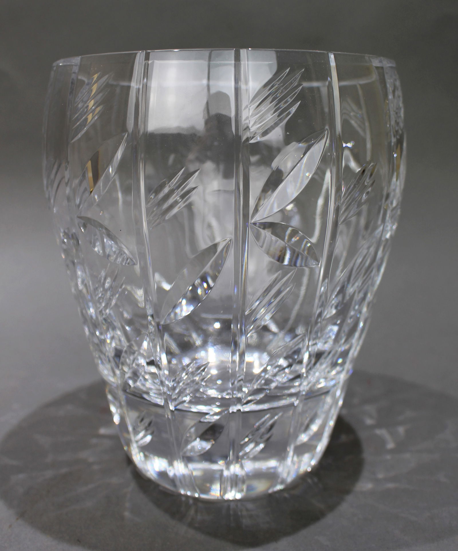Vintage Cut Glass Crystal Vase (1 of 3)