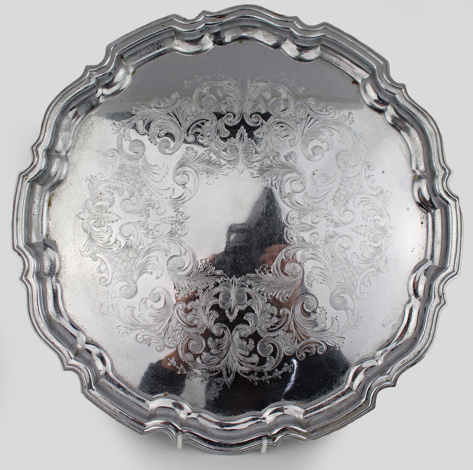 Large Vintage Silver Plated Tray (1 of 4)