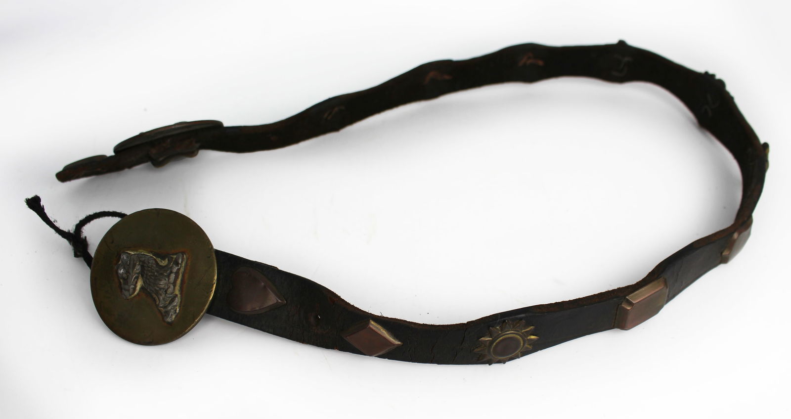 Antique Leather & Brass Horse Harness: Title:Antique Leather & Brass Horse Harness Description: Antique Leather & Brass Horse Harness Condition: Used Location Category: Antiques