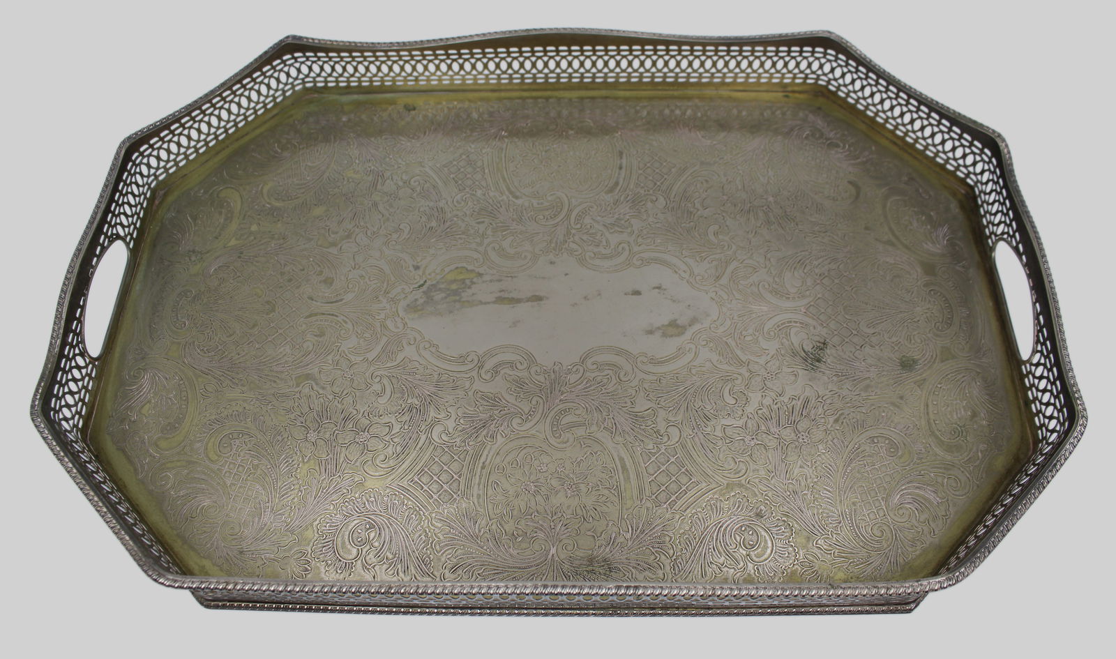 Vintage Silver Plated Tray - 2