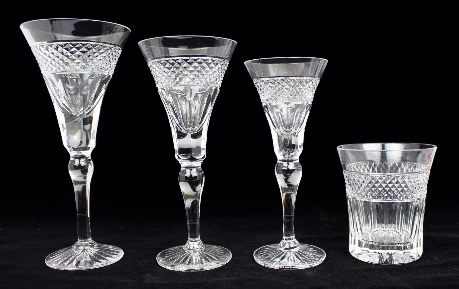Fine Suite of 48 Tudor Crystal “Castile” Pattern Glasses (1 of 7)