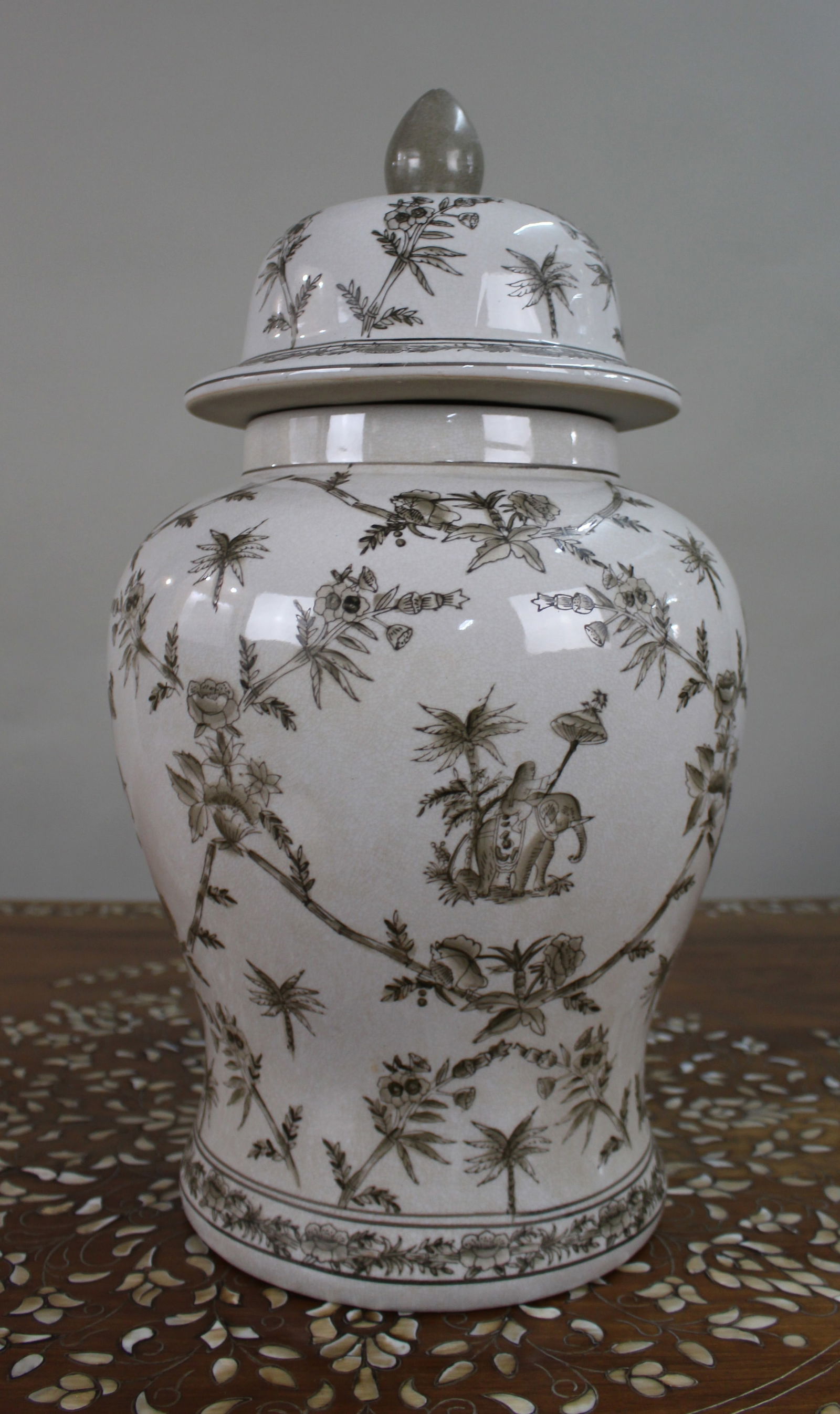 Large Decorative India Jane Lidded Jar - 2