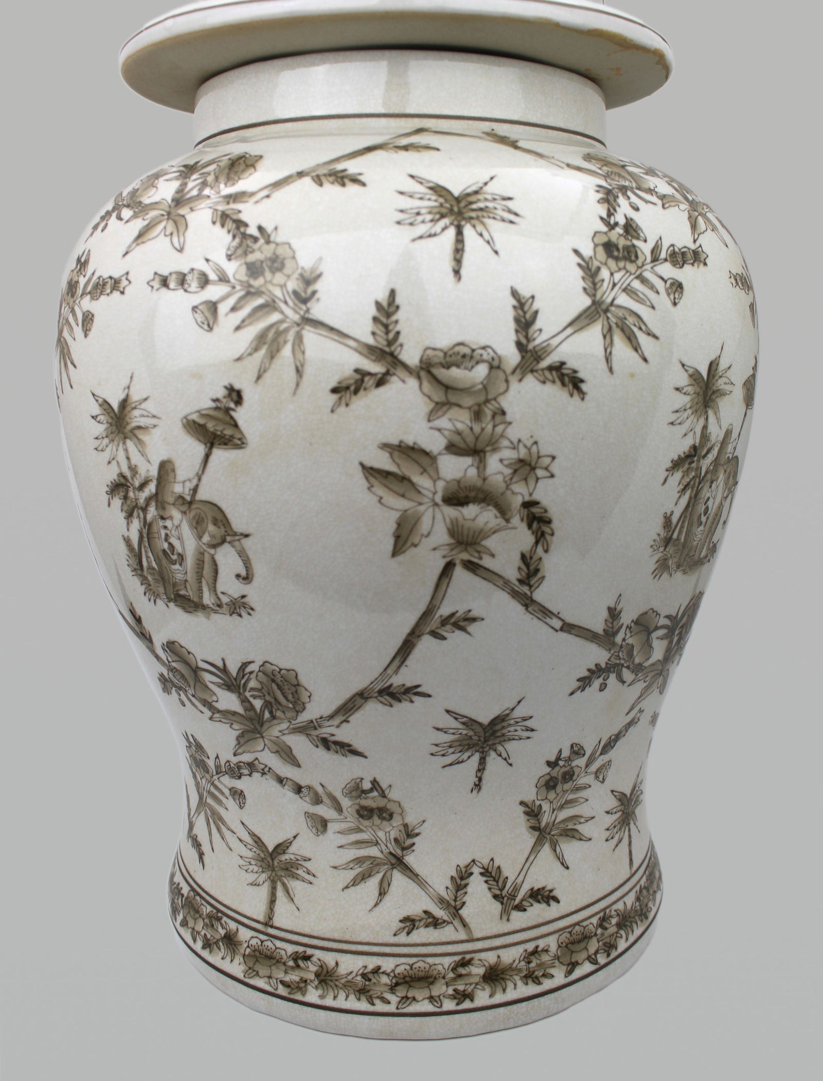 Large Decorative India Jane Lidded Jar - 8