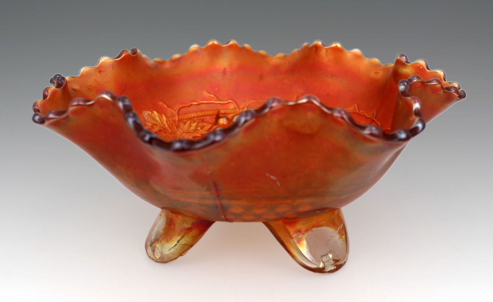 Vintage Iridescent Carnival Glass Bowl (1 of 3)