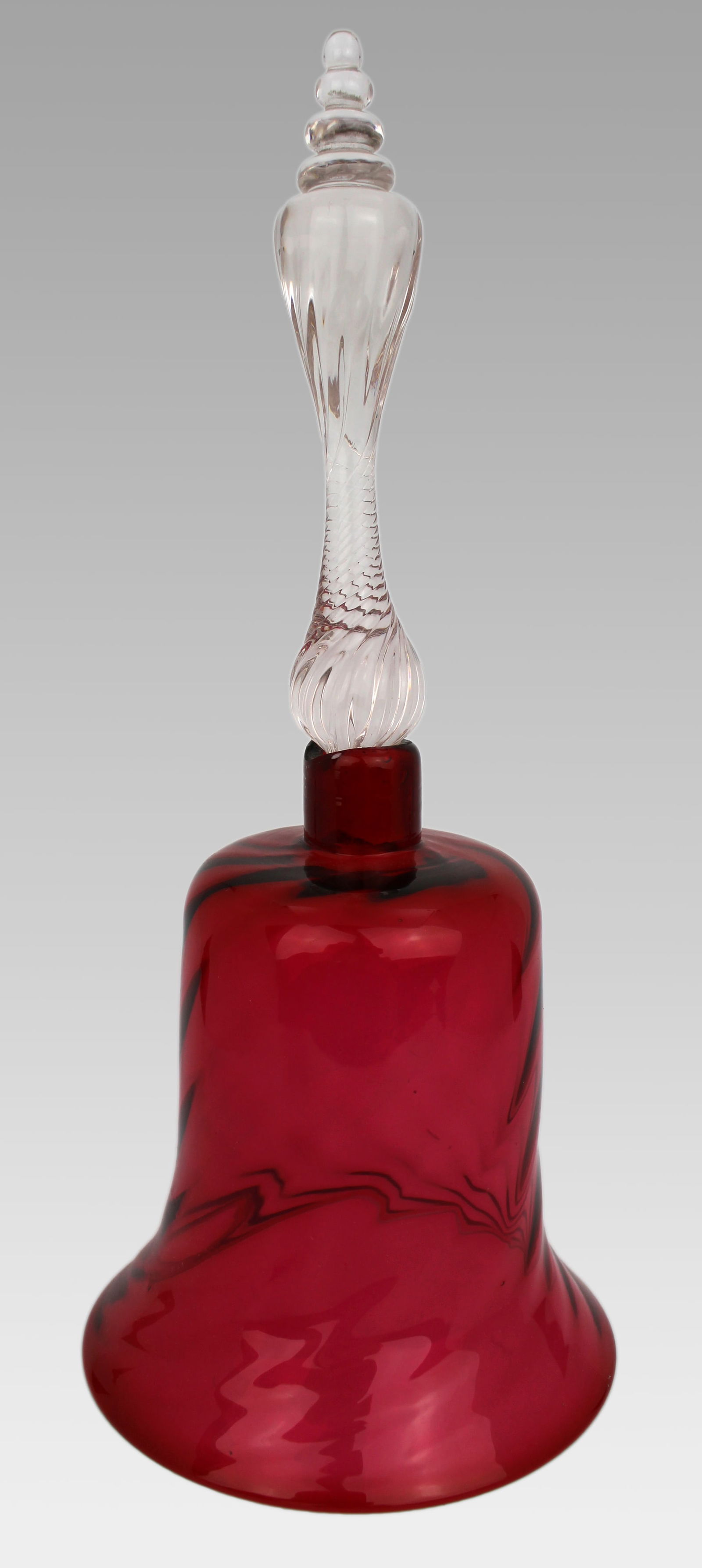 Victorian Cranberry Glass Smoke Bell: Title:Victorian Cranberry Glass Smoke Bell Description: Victorian Cranberry Glass Smoke Bell A fine quality Victorian cranberry glass smoke bell. The bell-shaped body in deep cranberry glass with