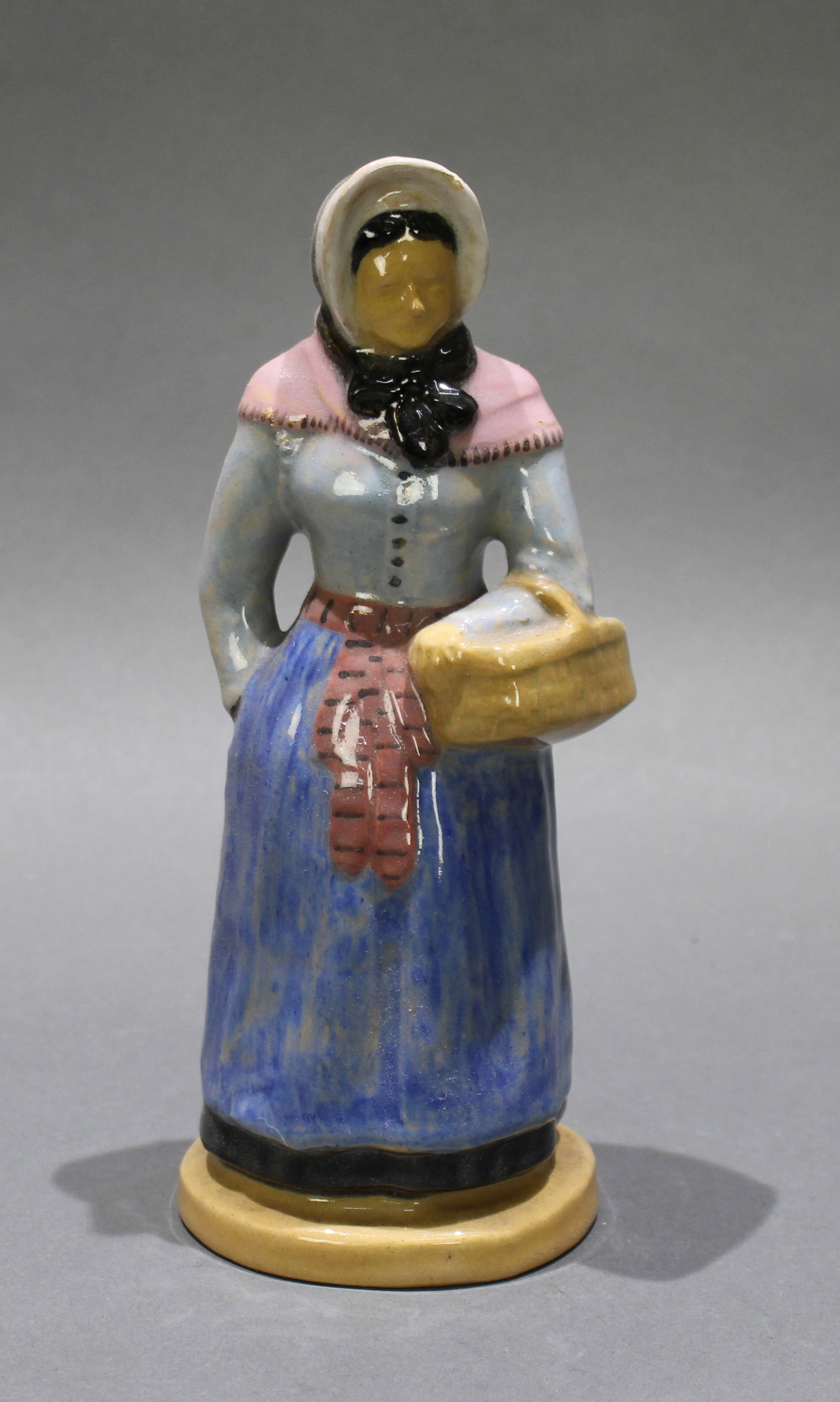 Lady with Basket Figurine Rome Denmark Amager (1 of 3)