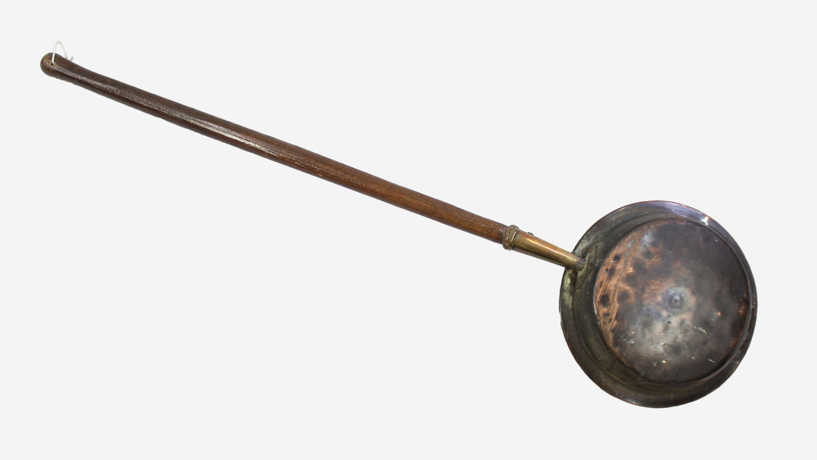 Long Copper Wooden Warming Pan - 4