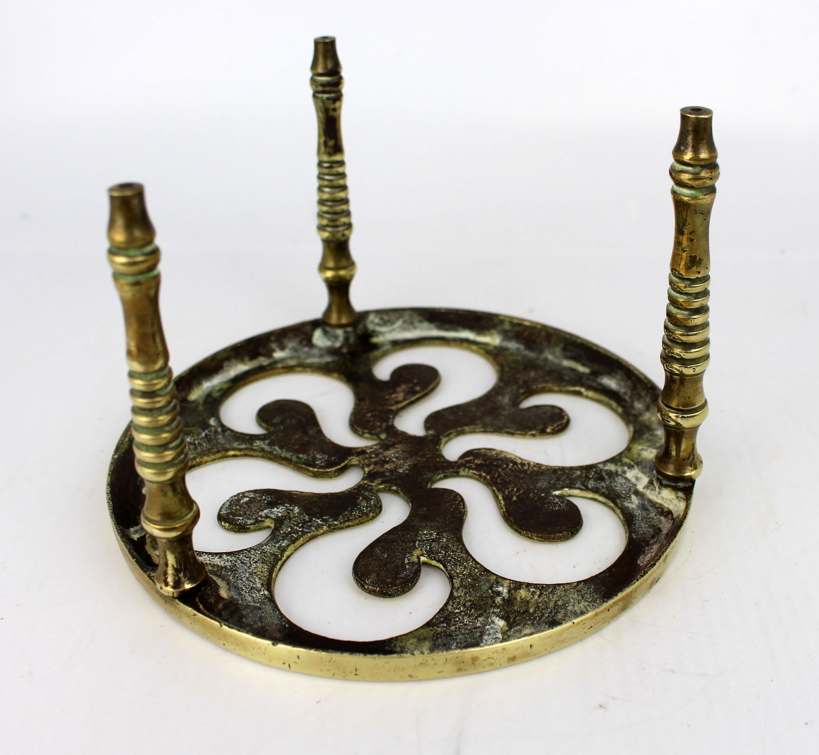 Vintage Brass Trivet - 3