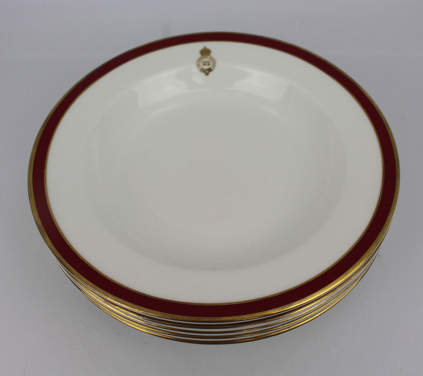 Set of 5 Grafton Cheshire Regiment Bowls: Title:Set of 5 Grafton Cheshire Regiment Bowls Description: Set of 5 Grafton Cheshire Regiment Bowls Condition: Used Location Category: Antiques