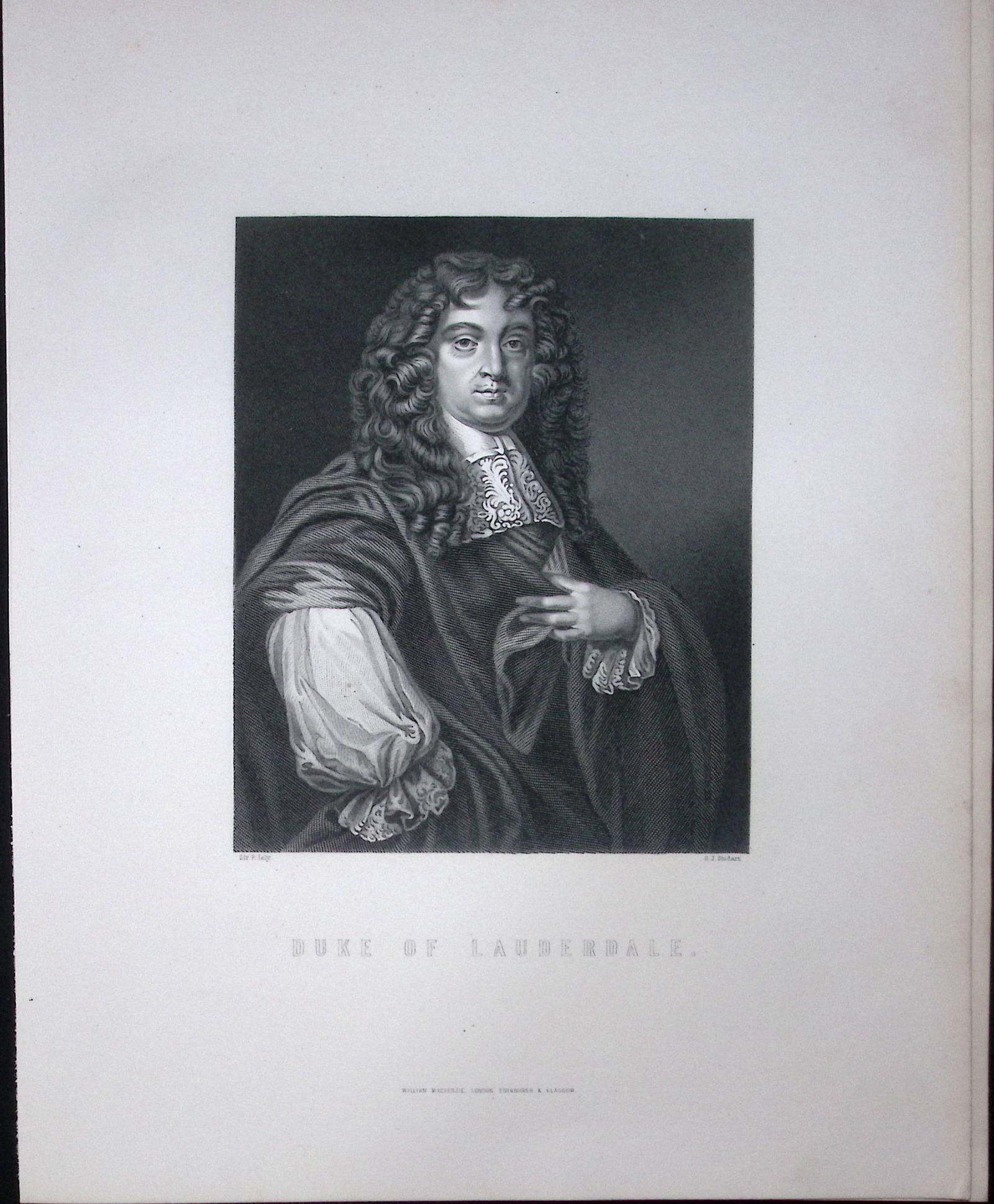Duke of Lauderdale Scotland 1873 Antique 152 Years-Old Engraving-40 (1 of 2)