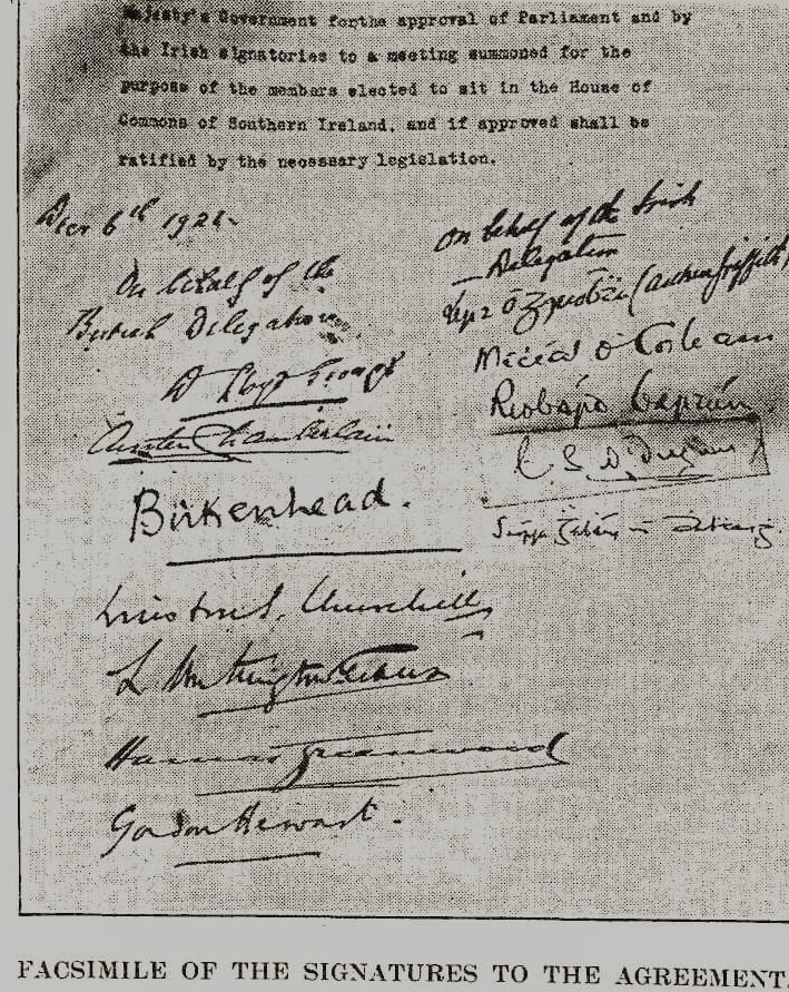 Ireland Peace Treaty, Michael Collins Agreed & Signed 1921 Irish War of Independence Rare Newspa... - 3