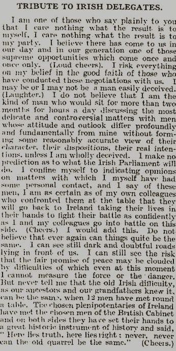 Ireland Peace Treaty, Michael Collins Agreed & Signed 1921 Irish War of Independence Rare Newspa... - 7
