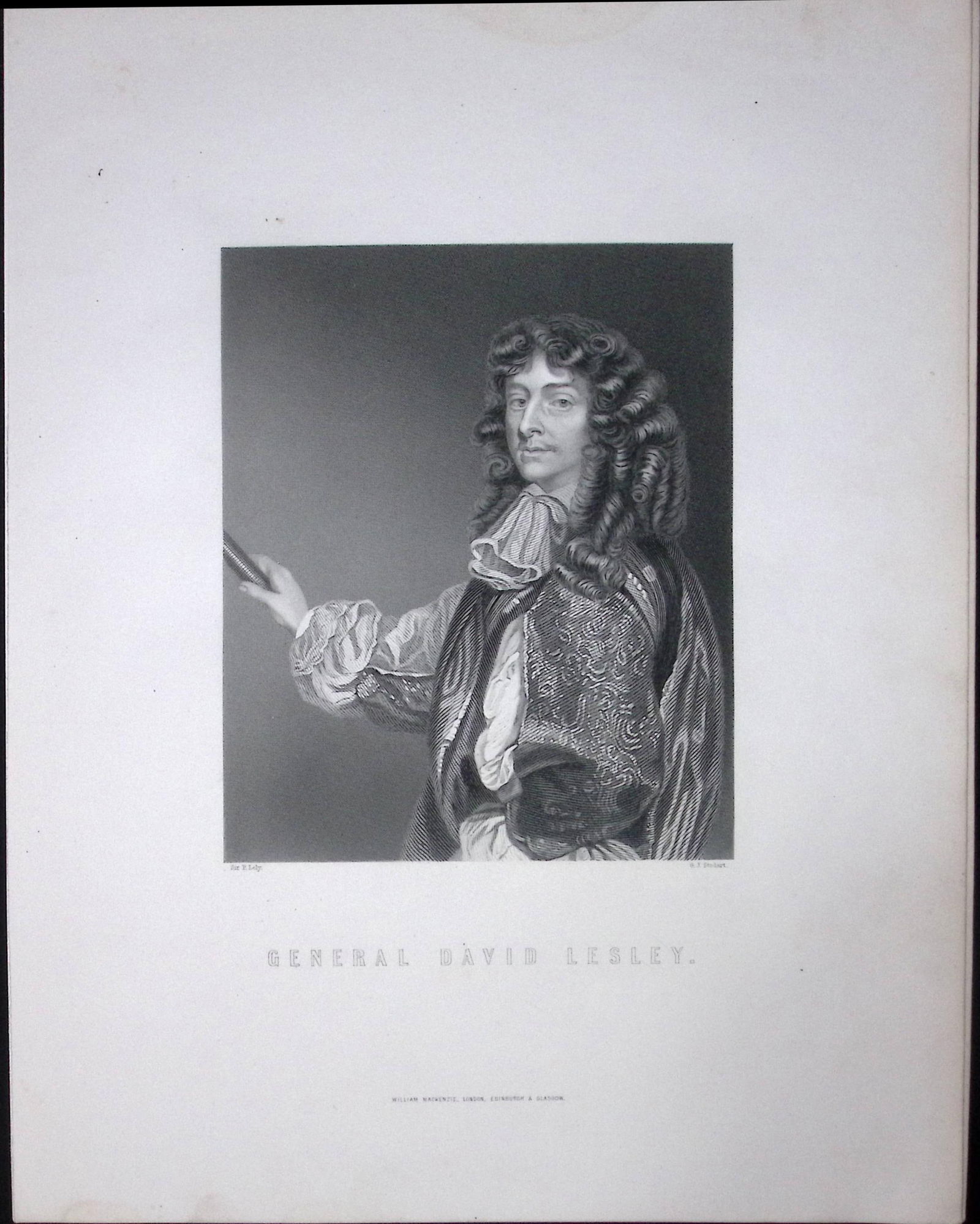 General David Lesley Scotland 1873 Antique 152 Years-Old Engraving-42 (1 of 2)