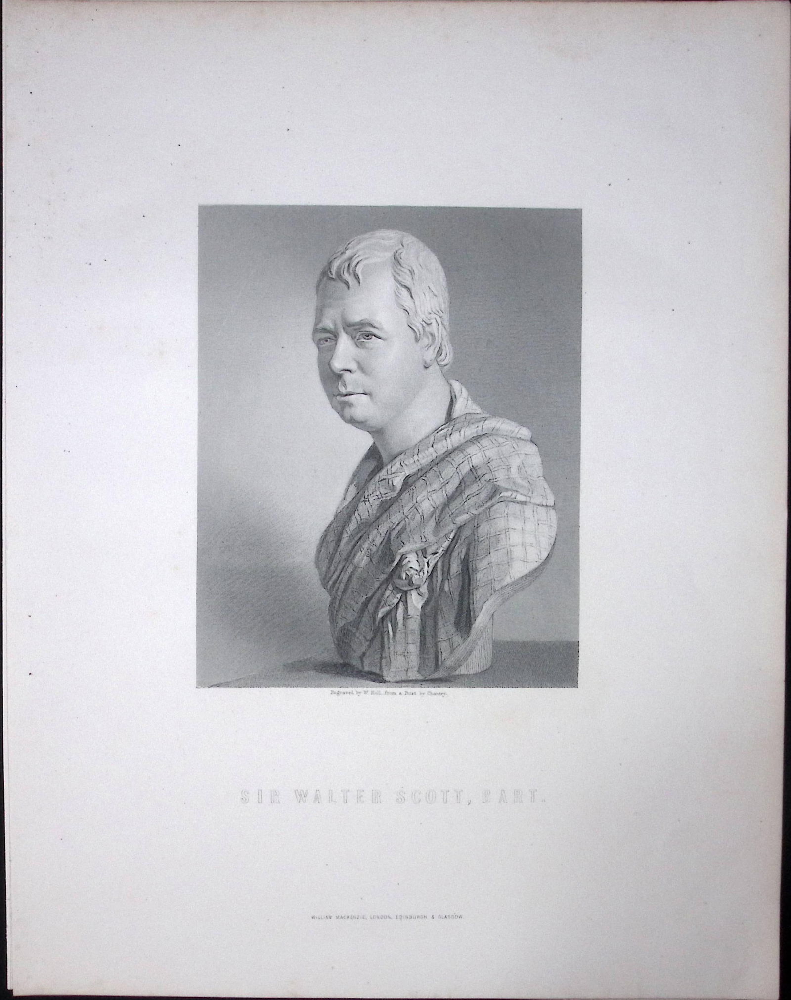 Sir Walter Scott Scotland 1873 Antique 152 Years-Old Engraving-48 (1 of 2)