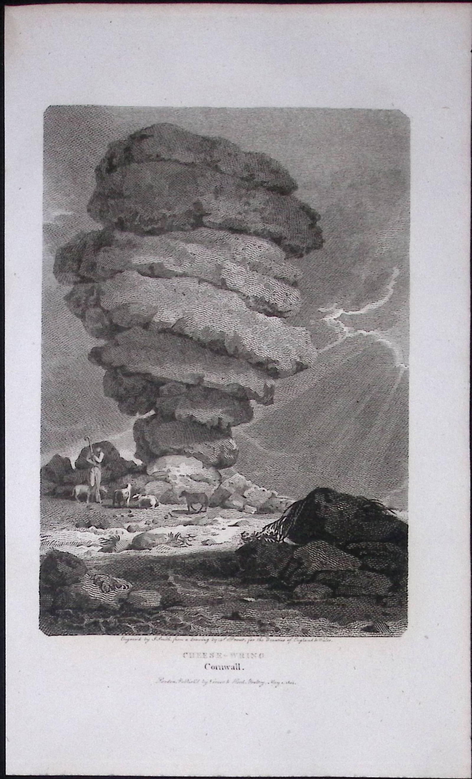 Minions Bodmin Cornwall Cheesewring Antique 224 Years-Old Steel-Engraving-74: Title: Minions Bodmin Cornwall Cheesewring Antique 224 Years-Old Steel-Engraving-74 Description: This Cornwall Georgian Antique Print Was Removed from a First Edition of.