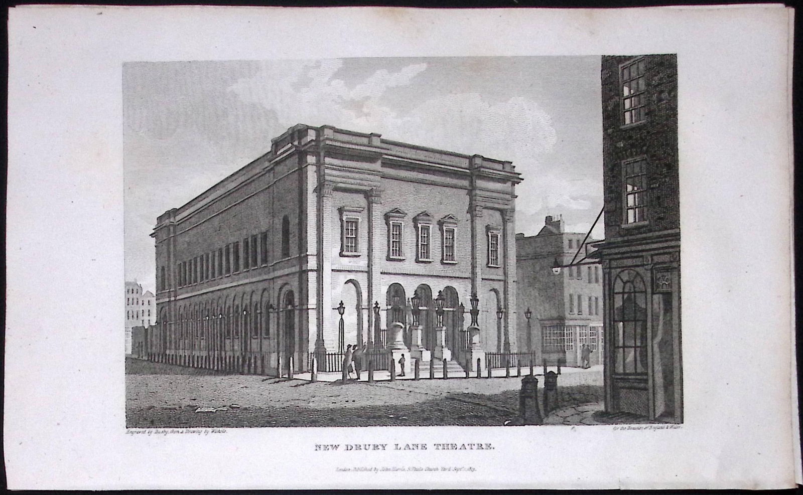 London The New Drury Lane Theatre Antique 200 Years-Old Steel-Engraving-88: Title: London The New Drury Lane Theatre Antique 200 Years-Old Steel-Engraving-88 Description: This London Georgian Antique Print Was Removed from a First Edition of. The Beauties of England