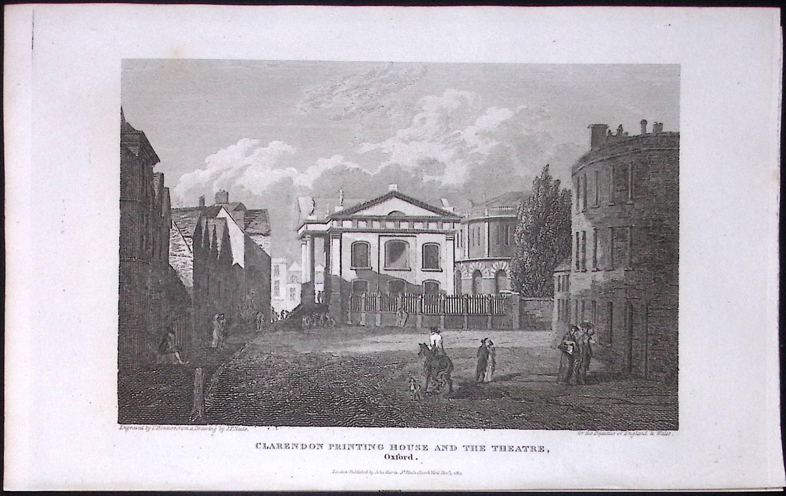 Oxford Clarendon Printing House Antique 212 Years-Old Steel-Engraving-47 (1 of 2)