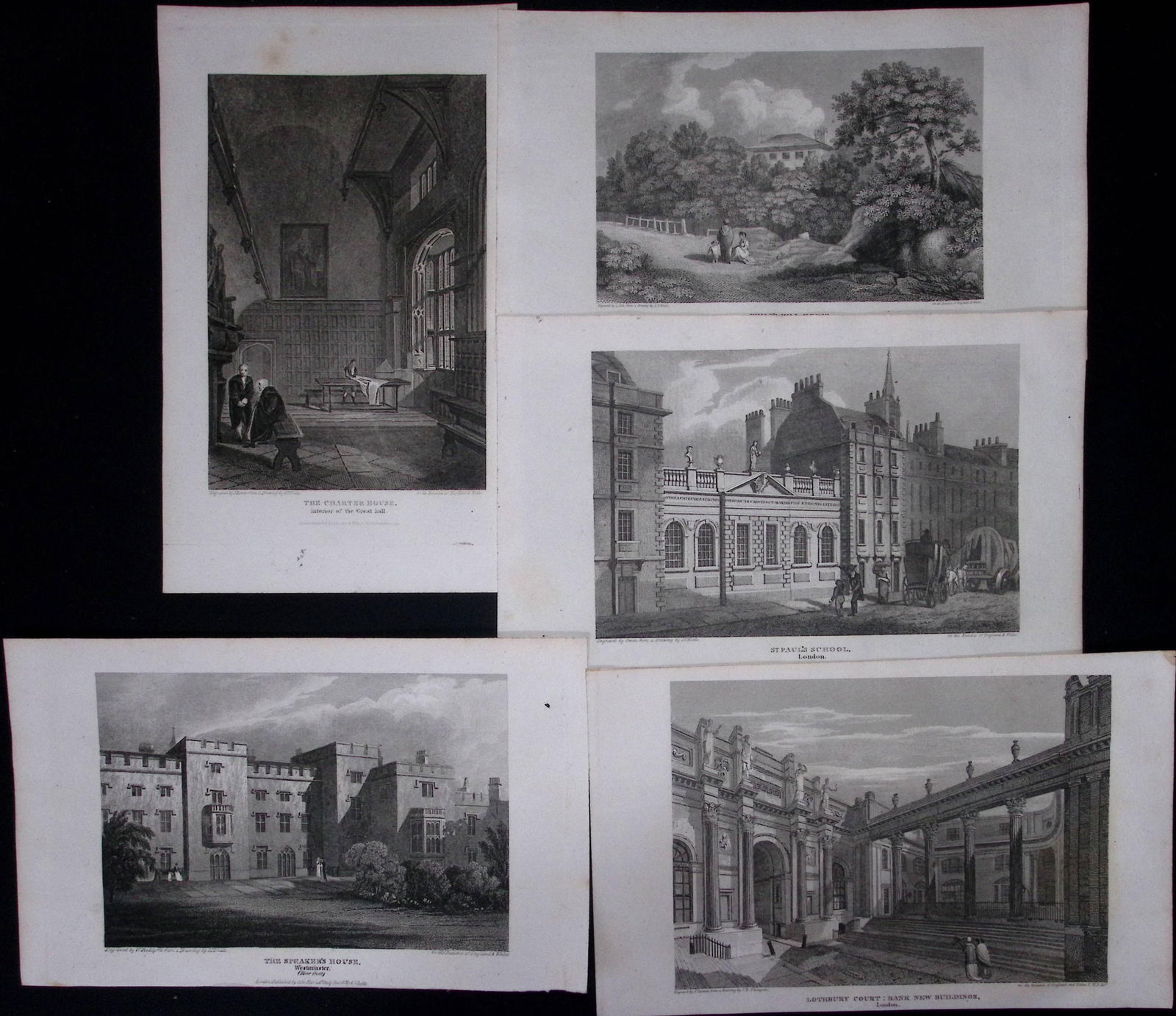 London & Middlesex Job-Lot Antique 210 Years-Old Georgian Steel-Engravings-2 (1 of 2)