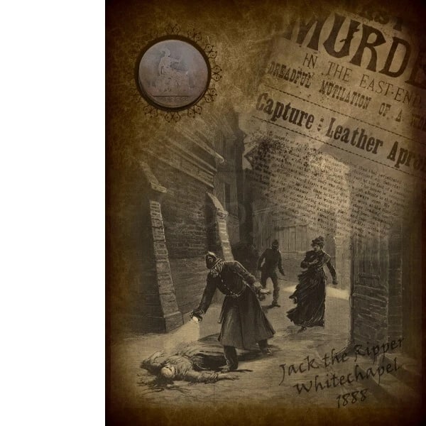1888 Penny The Year Jack The Ripper Terrorising Victorian London Metal Art Display (1 of 1)