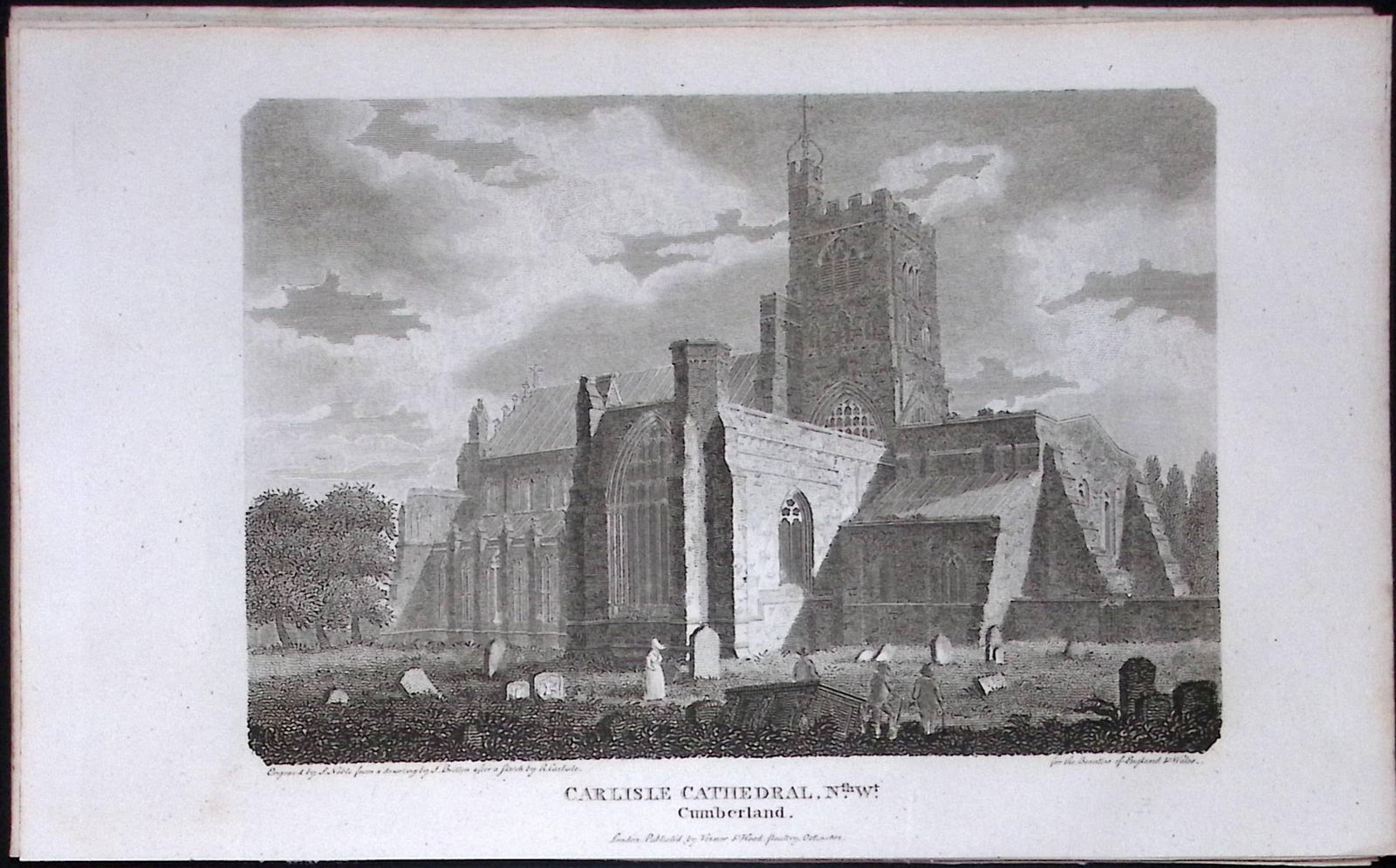 Cumbria Carlisle Cathedral Antique 223 Years-Old Steel-Engraving-126: Title: Cumbria Carlisle Cathedral Antique 223 Years-Old Steel-Engraving-126 Description: This Cumbria Georgian Antique Print Was Removed from a First Edition of. Th