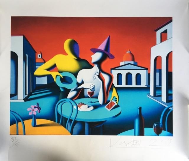 Mark Kostabi (1960-) Screen Print On Wove, Signed, Editioned, Numbered, Unframed, 2019: Title: Mark Kostabi (1960-) Screen Print On Wove, Signed, Editioned, Numbered, Unframed, 2019 Description: Mark Kostabi (1960-) Screen print on wove, Signed, Editioned, Numbered, unframed, 2019