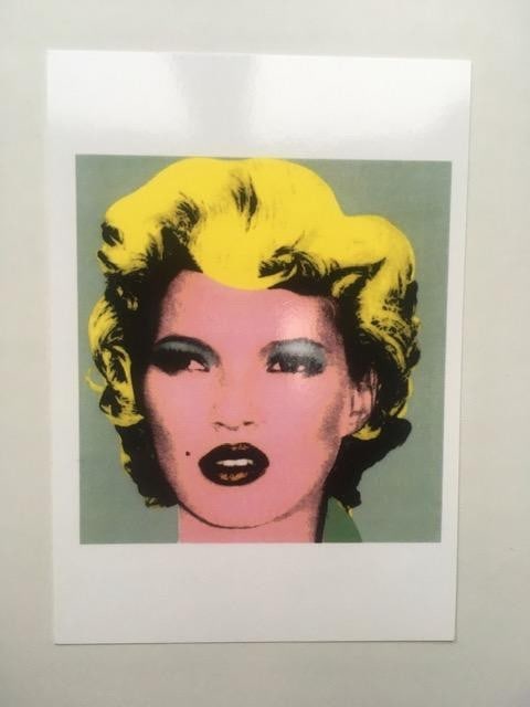 Banksy (b 1974-) Kate Moss Post Card Flyer From Crude Oils Exhibition, Notting Hill. 2005 - 2