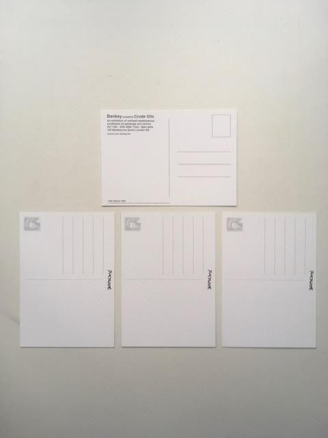 Banksy (b 1974-) Kate Moss Post Card Flyer From Crude Oils Exhibition, Notting Hill. 2005 - 6