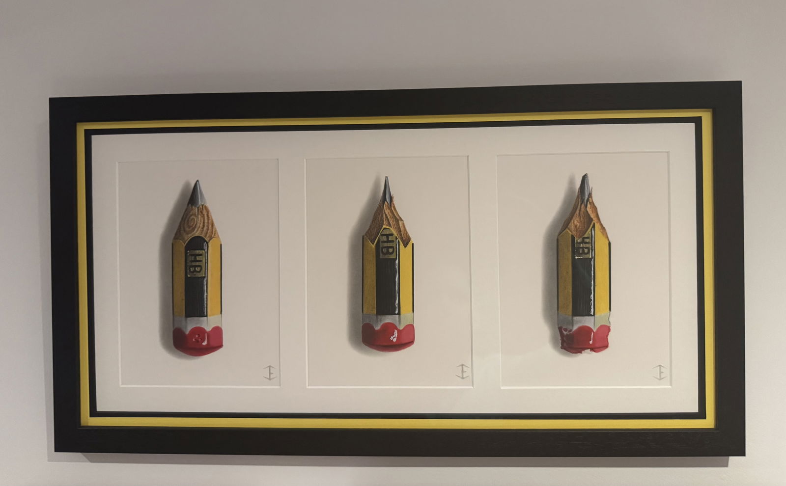 Jamie Eade Original Artwork - Staedltler Pencil Hyperrealism Triptych