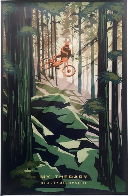 Filsouf. S (b1994) ‘My Therapy’ Mountain Bike, X Trail, Lithograph. 2024.: Title: Filsouf. S (b1994) ‘My Therapy’ Mountain Bike, X Trail, Lithograph. 2024. Description: Filsouf. S (b1994) ‘My Therapy’ Mountain Bike, X Trail, Lithograph. 2024. 