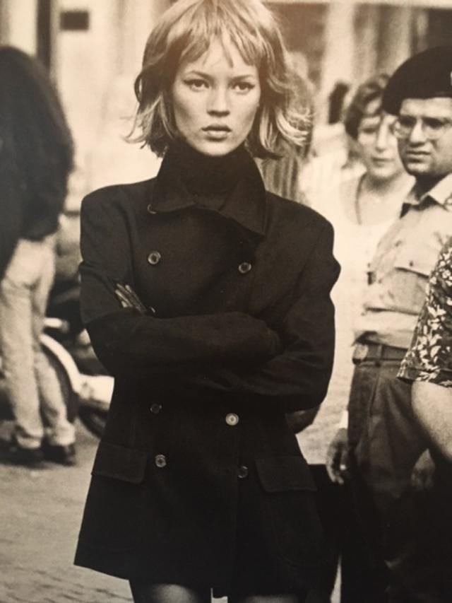 Kate Moss, Peter Lindbergh (b 1944-2019) Rome, 1995, Framed B and W, Photo - 3