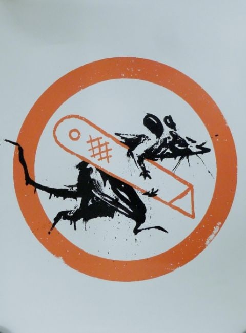 Banksy (b.1974) Authorised ‘Cut & Run - 25 Years of Card labour’ Exhibition Merch & 2 Po: Title: Banksy (b.1974) Authorised ‘Cut & Run - 25 Years of Card labour’ Exhibition Merch & 2 Posters, 2023 Description: Banksy (b.1974) Authorised ‘CUT &